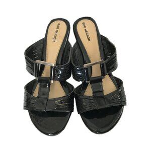 🌼 🌻 Slip-on Sag Harbor Black Sandals – Sz 6 – So Comfortable!